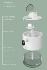 White Astronaut Humidifier with LED Night Light - Whisper Quiet for Bedroom