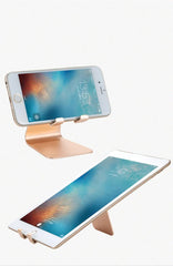 2 Pcs Black Foldable Aluminum Alloy Phone & Tablet Stand - Adjustable Portable Desktop Holder
