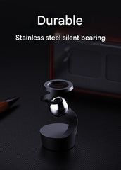 Desktop Levitating Gyro,Magnetic Floating Desk Toy for Stress Relief, Elegant Design-grey