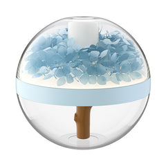 Eternal Flower Wireless Humidifier & Night Light - 270ml, 800mAh Rechargeable, Quiet Operation(blue)