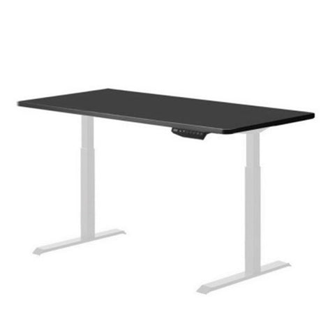 140Cm Standing Desk Height Adjustable Stand White Single Motor Frame