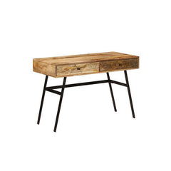 Writing Desk With Drawers Solid Mango Wood 110 X 50 X 76 Cm