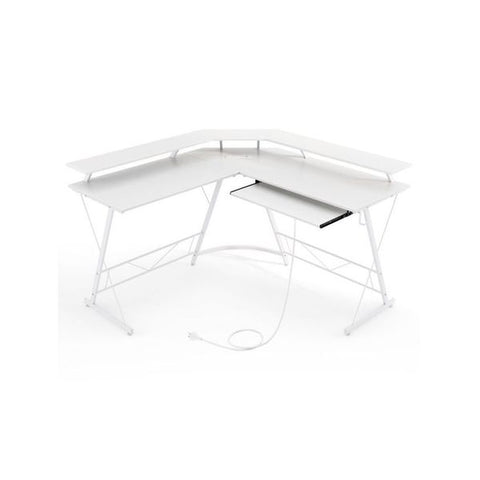 L Shaped Computer Desk With Power Outlet