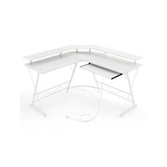 L Shaped Computer Desk With Power Outlet