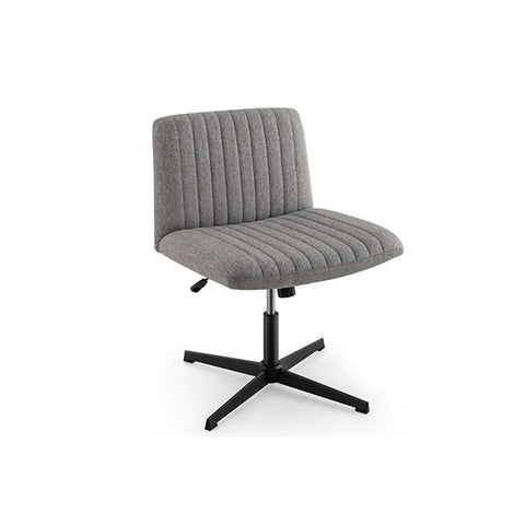 Criss Cross Legged Chair With Wide Padded Seat And Adjustable Height