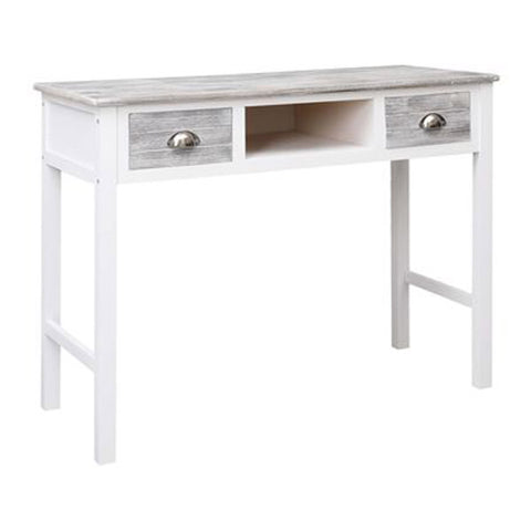Writing Desk Grey 110X45X76 Cm Wood