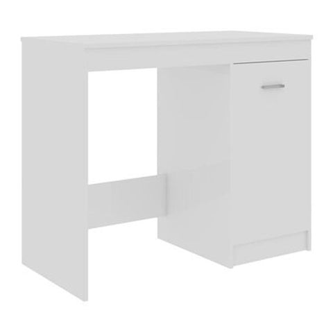Desk High Gloss White 100X50X76 Cm Chipboard