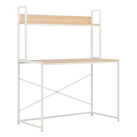 Computer Desk Oak With Bookshelf
