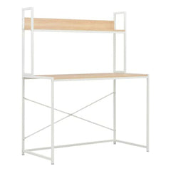 Computer Desk Oak With Bookshelf
