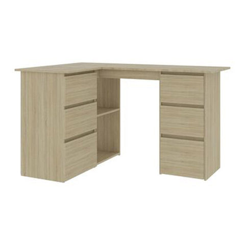 Corner Desk Sonoma Oak 145X100X76 Cm Chipboard