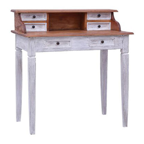 Writing Desk With Drawers 90X50X101Cm Solid Reclaimed Wood