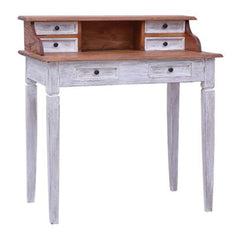 Writing Desk With Drawers 90X50X101Cm Solid Reclaimed Wood
