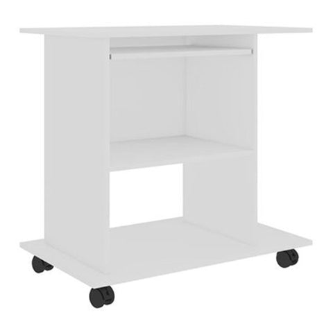 Computer Desk White 80X50X75 Cm Chipboard
