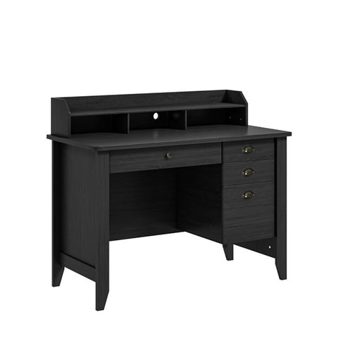 120Cm Computer Desk With 4 Storage Drawers And Hutch