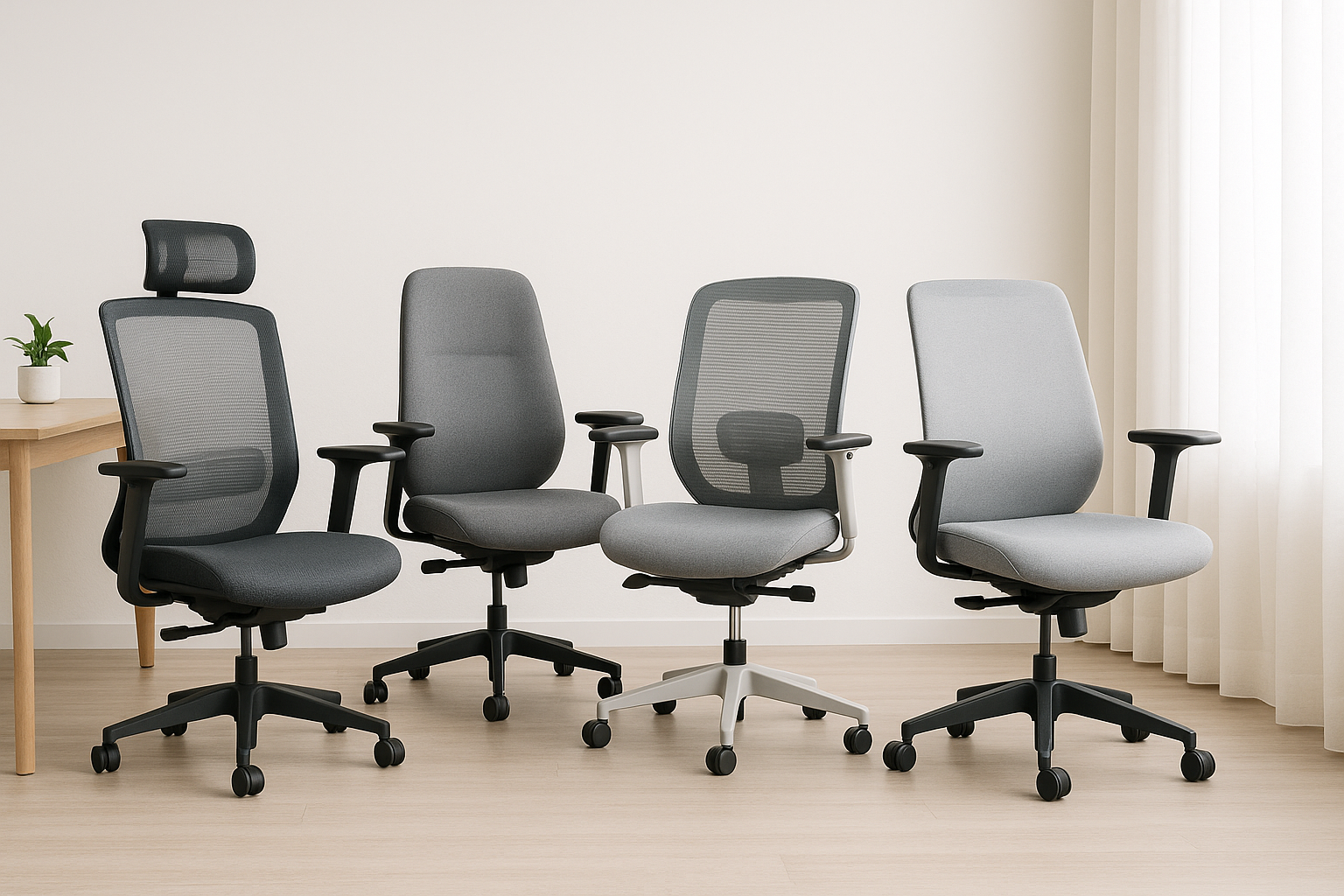 Minimalist ergonomic office chairs for home workspaces